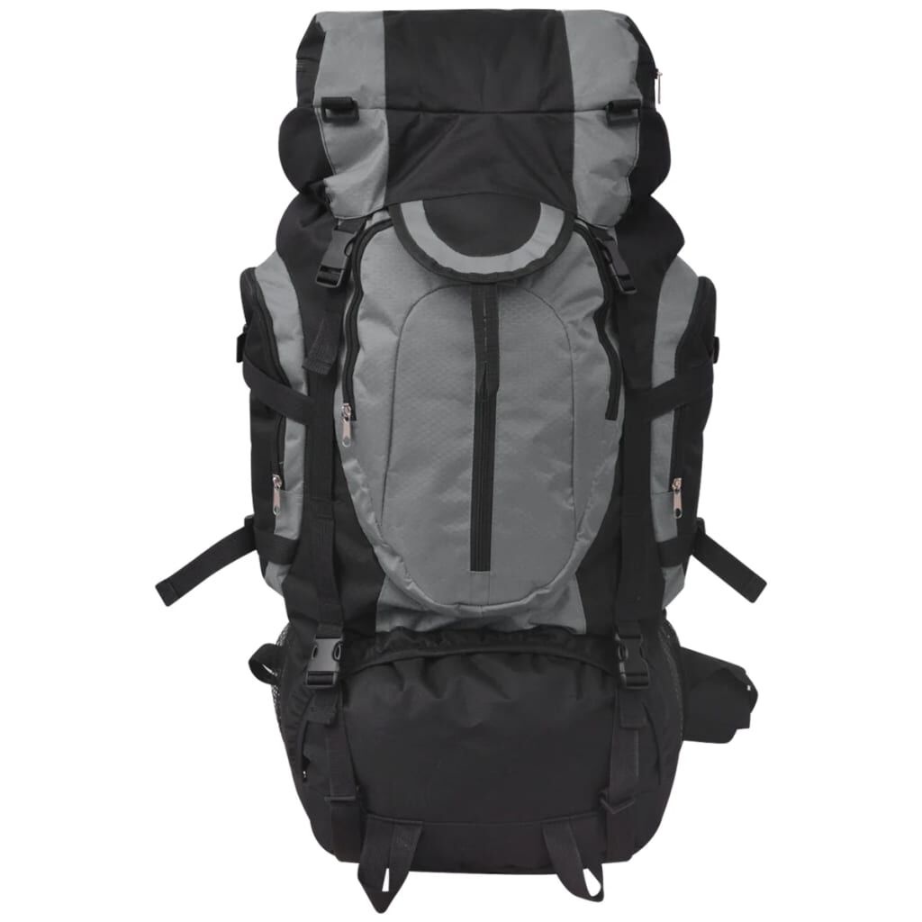 VidaXL XXL Hiking Rugzak 75L Zwart/Grijs - 46% Korting!