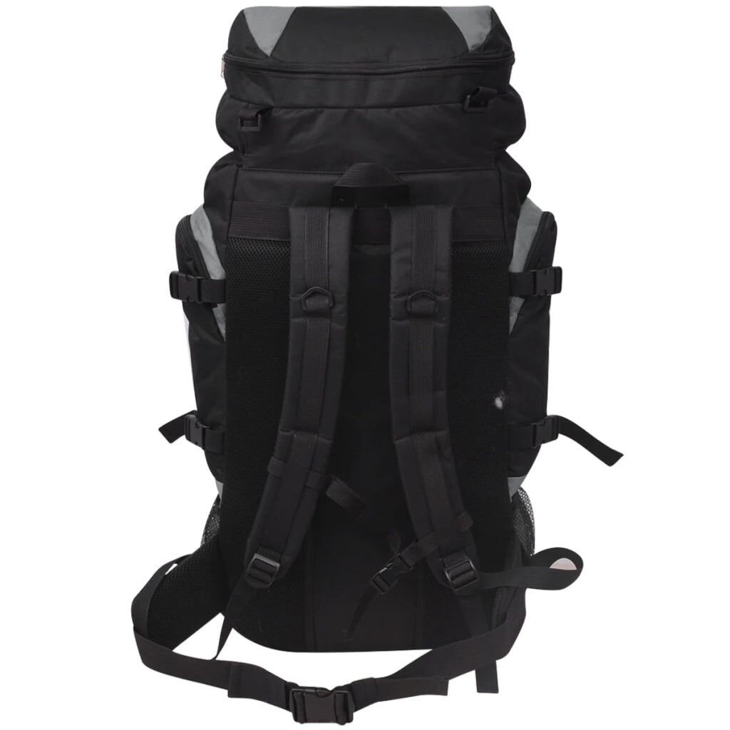 VidaXL XXL Hiking Rugzak 75L Zwart/Grijs - 46% Korting!