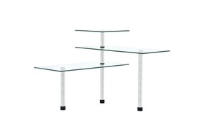 VidaXL Hoekkastje Keuken 3-laags Gehard Glas - 46% Korting!