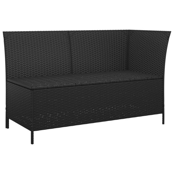 VidaXL 3-delige Loungeset Poly Rattan Zwart | -53% Korting | Ongebruikt!