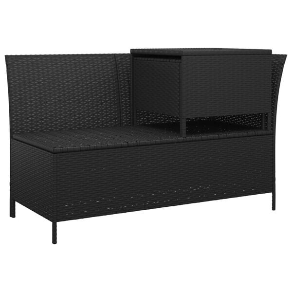 VidaXL 3-delige Loungeset Poly Rattan Zwart | -53% Korting | Ongebruikt!