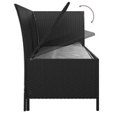 VidaXL 3-delige Loungeset Poly Rattan Zwart | -53% Korting | Ongebruikt!