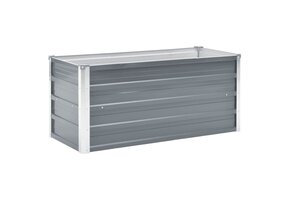 vidaXL Verhoogde Plantenbak 100x40x45cm Grijs - 68% Korting!