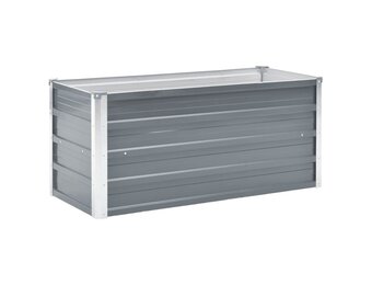 vidaXL Verhoogde Plantenbak 100x40x45cm Grijs - 68% Korting!