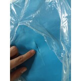 vidaXL Ligbed Inklapbaar Staal & Stof Turquoiseblauw - 71% Korting!