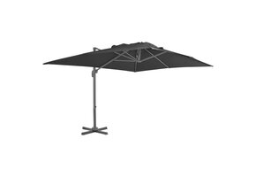 Zweefparasol Antraciet 400x300cm - Direct leverbaar! Nu 64% korting!