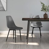 vidaXL Eetkamerstoelen PP Grijs - 2 stuks - 80% Korting!