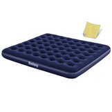 Bestway Luchtbed 2p - 203x183x22cm - Velours Blauw - 56% Korting!