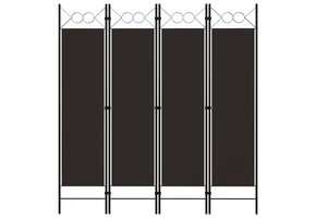 vidaXL Kamerscherm 4 Panelen 160x180cm Bruin - 51% Korting!