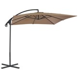 Zweefparasol VidaXL 250x250cm Taupe - Met 67% Korting!
