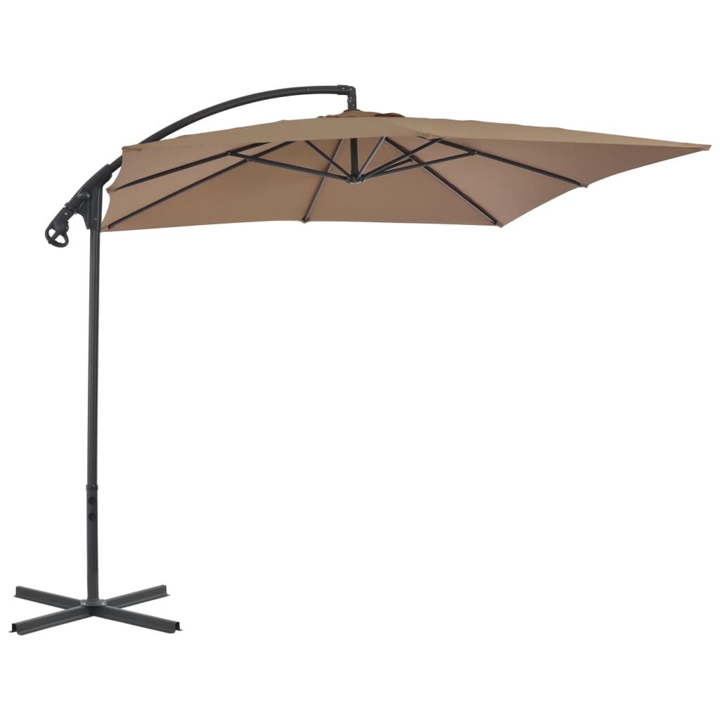 Zweefparasol VidaXL 250x250cm Taupe - Met 67% Korting!