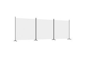 vidaXL Kamerscherm 3 Panel | Wit Stof | 525x180cm | -60% Korting!