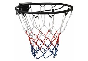 vidaXL Basketbalring 45 cm staal zwart