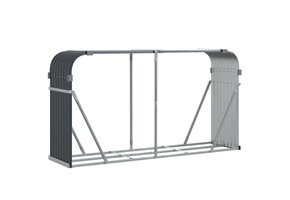 VidaXL Haardhoutopslag 180x45x100cm Staal Antraciet - Nu met 40% Korting!