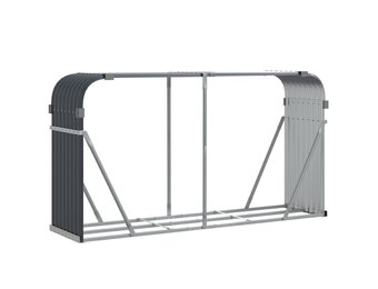 VidaXL Haardhoutopslag 180x45x100cm Staal Antraciet - Nu met 40% Korting!