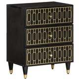 VidaXL Nachtkastje Massief Mangohout - 50x33x60 cm - 53% Korting!