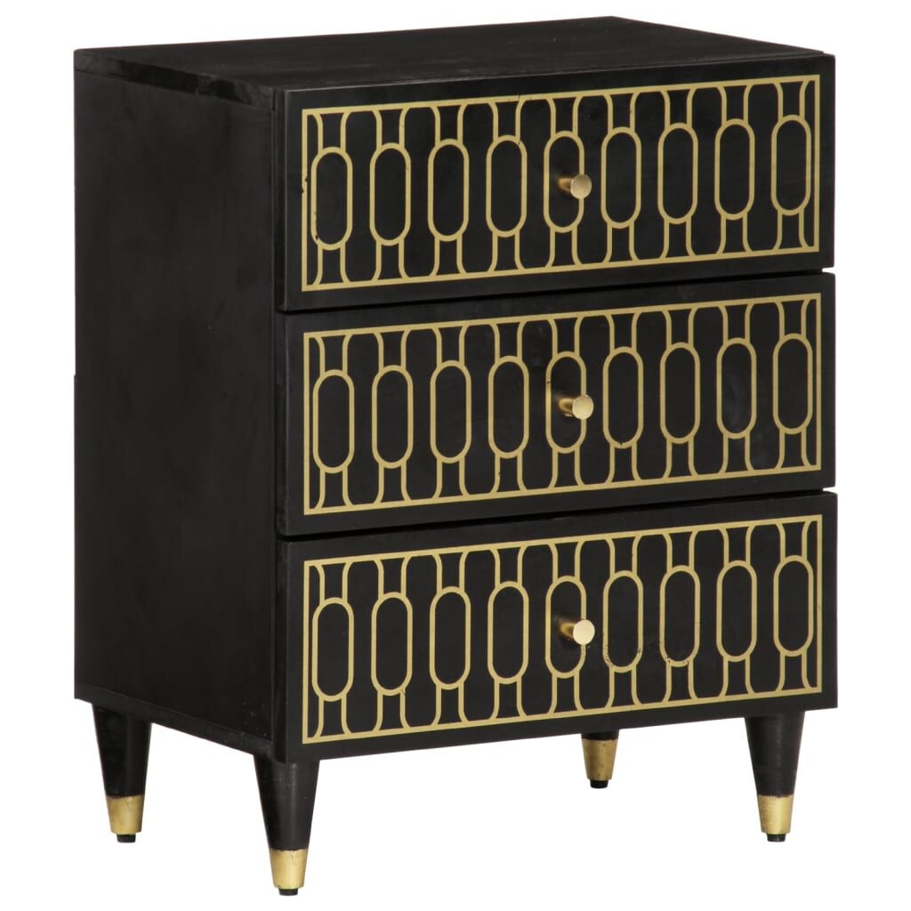 VidaXL Nachtkastje Massief Mangohout - 50x33x60 cm - 53% Korting!