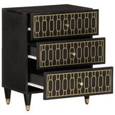 VidaXL Nachtkastje Massief Mangohout - 50x33x60 cm - 53% Korting!