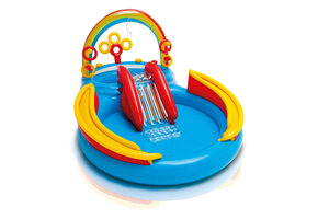 INTEX Regenboog Zwembad met Glijbaan & Spelletjes - 56% Korting!