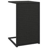 vidaXL Bijzettafel C-vormig Zwart - 40x35x60 cm - 40% Korting!