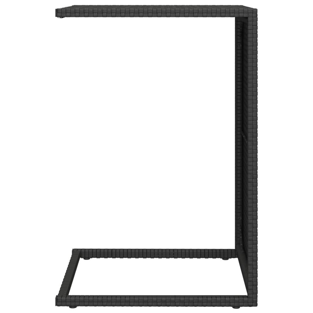 vidaXL Bijzettafel C-vormig Zwart - 40x35x60 cm - 40% Korting!