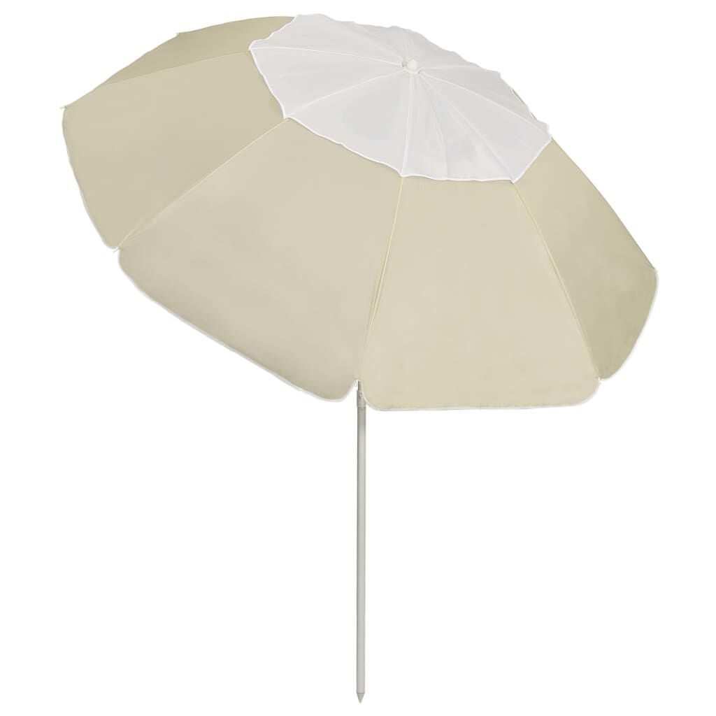 VidaXL Strandparasol 300cm Zandgeel - 40% Korting!