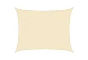 vidaXL Zonnezeil Crème 6x7m HDPE - 68% Korting! Snel Slim Kopen!