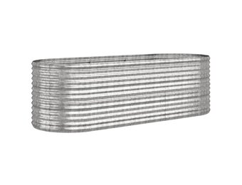 vidaXL Plantenbak Staal Zilver 224x80x68cm - 59% Korting!