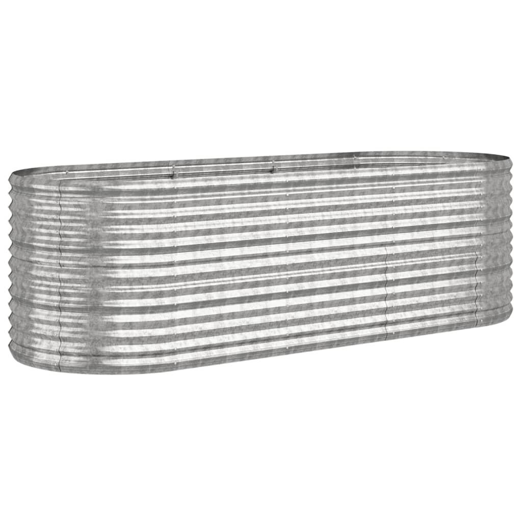 vidaXL Plantenbak Staal Zilver 224x80x68cm - 59% Korting!