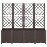 VidaXL Plantenbak Latwerk 160x40x140cm Bruin - Nu 46% Korting!