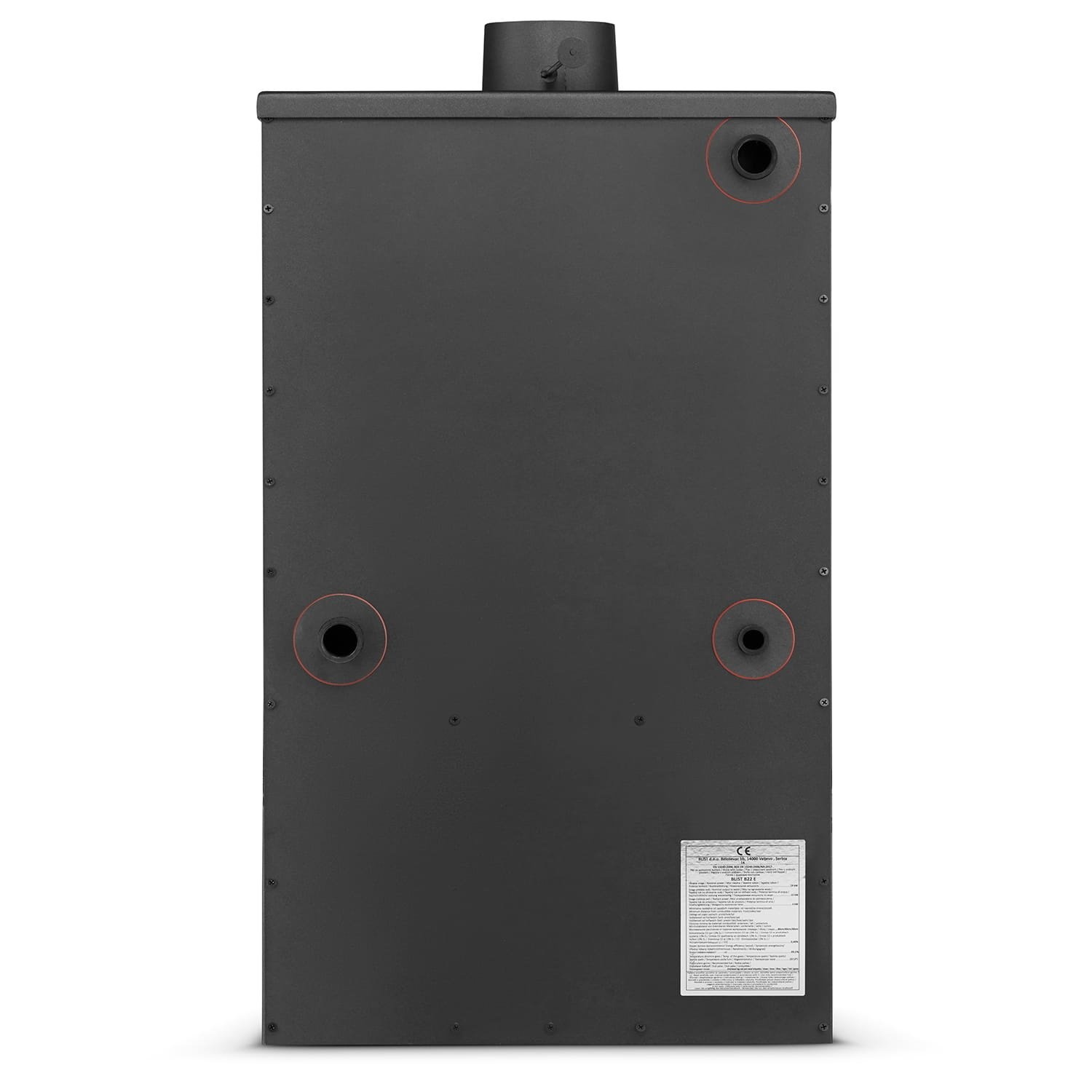 CV Houtkachel Staal Vrijstaand 15kW - Nu 55% Korting!