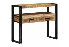 VidaXL Wandtafel Mangohout Bruin - 40% Korting! (Laatste Stuk!)