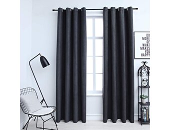 VidaXL Verduisterende Gordijnen (2 stuks, 140x245cm Antraciet) - 42% Korting!