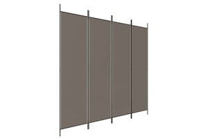 Kamerscherm 4 Panelen Antraciet (55% Korting!) - Kleine Krasjes