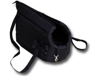 Hondendraagtas Zwart (36x19x23cm) - Stijlvol & Warm - 40% Korting!