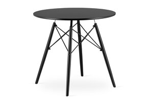 Ronde Eettafel TODI Zwart Ø 80cm - 40% Korting!