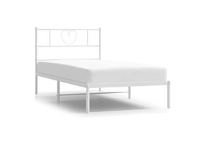 VidaXL Bedframe Metaal Wit 100x200cm - 40% Korting! Exclusief Matras