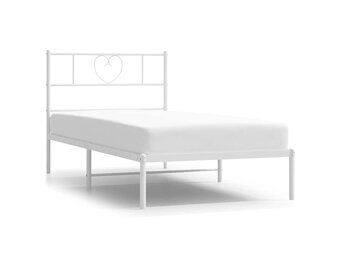 VidaXL Bedframe Metaal Wit 100x200cm - 40% Korting! Exclusief Matras
