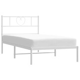 VidaXL Bedframe Metaal Wit 100x200cm - 40% Korting! Exclusief Matras