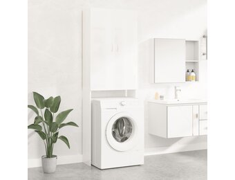 vidaXL Wasmachinekast Hoogglans Wit - 40% Korting! | Nog 1 op voorraad!