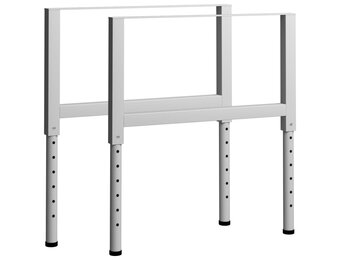 vidaXL Werkbankframes 2 st. Grijs (40% Korting!) - In hoogte verstelbaar