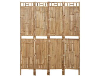 vidaXL Bamboe Kamerscherm 4 panelen 160x180 cm - 40% Korting!