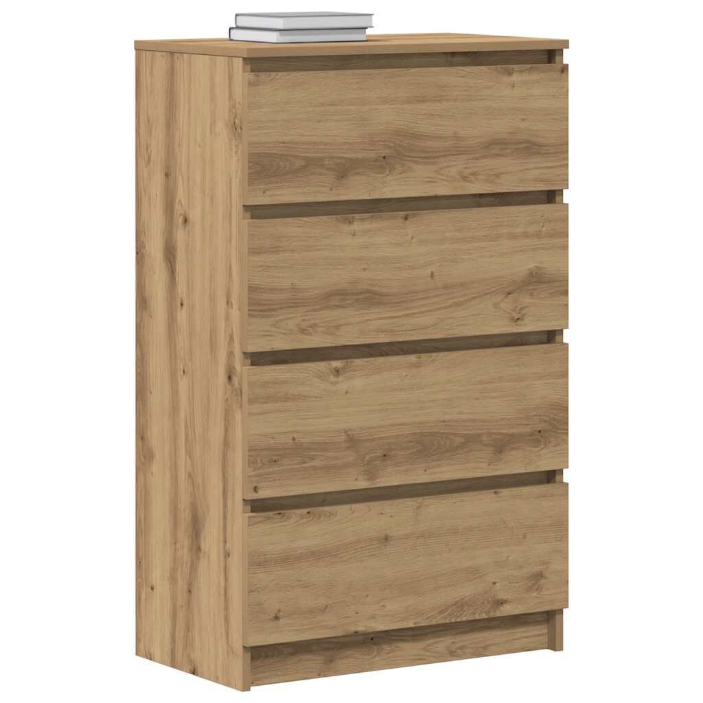VidaXL Dressoir Artisanaal Eiken - 55% Korting! Bewerkt Hout 60x35x98.5cm