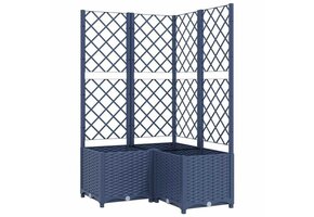 VidaXL Plantenbak met Latwerk Donkergrijs - Nu 55% Korting!