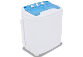 VidaXL Mini Wasmachine Dubbele Trommel 5,6kg - 40% Korting!