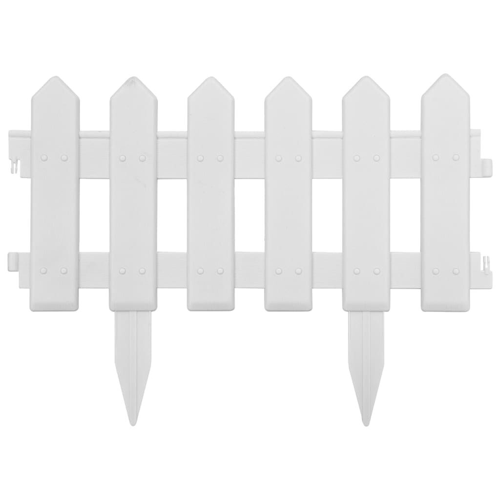 VidaXL Gazonranden Wit (40% Korting!) - 25 stuks, 10m