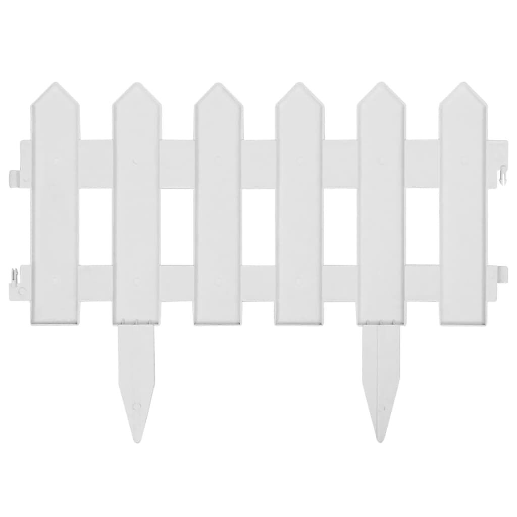 VidaXL Gazonranden Wit (40% Korting!) - 25 stuks, 10m