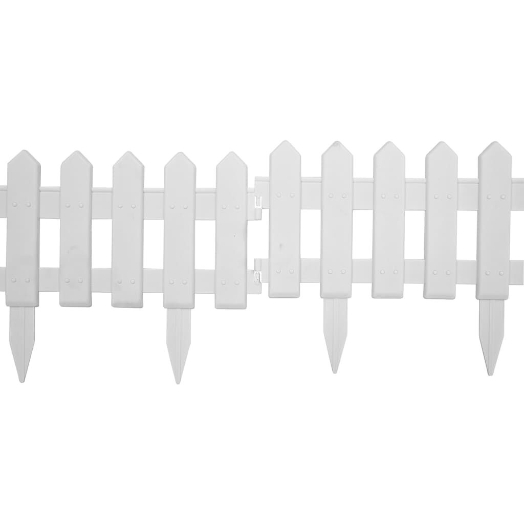 VidaXL Gazonranden Wit (40% Korting!) - 25 stuks, 10m