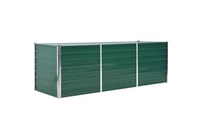 VidaXL Verhoogde Plantenbak Groen - 240x80x77cm | 40% Korting (Onvolledig)