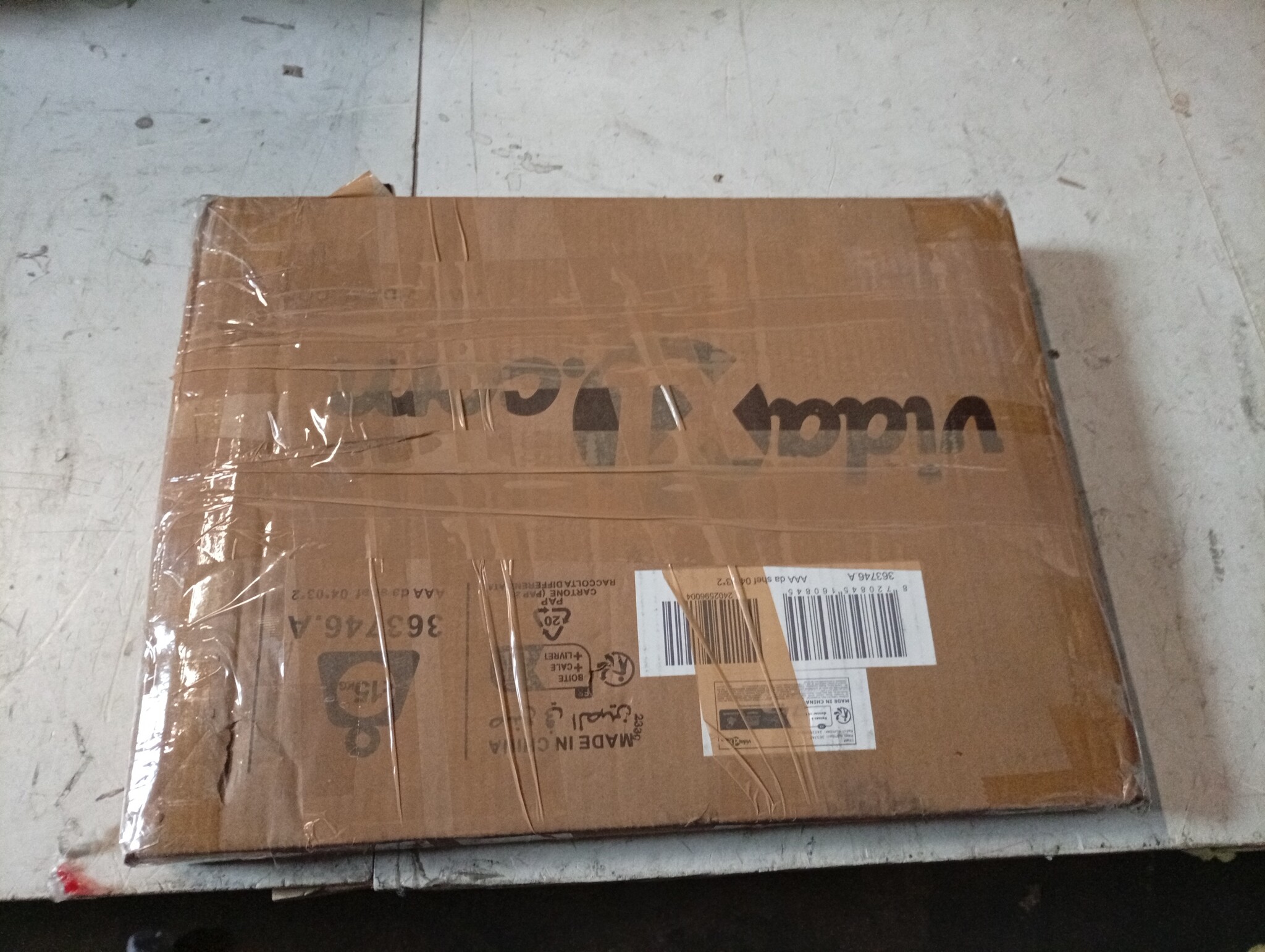 VidaXL Wastafelblad Massief Hout Donkerbruin (40x30cm) - 55% Korting!